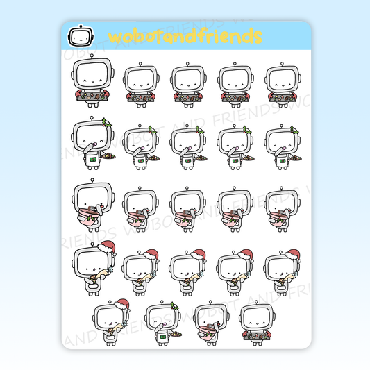Christmas Baking Wobots - H17