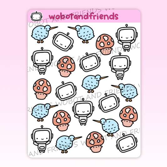 Wobot and Friends Doodles - N15