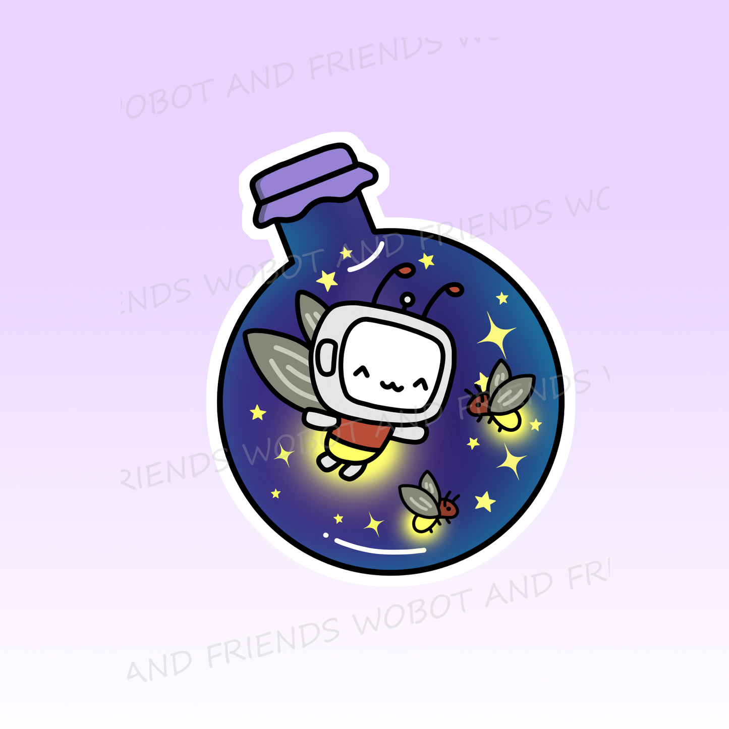 Firefly Jar Vinyl Sticker