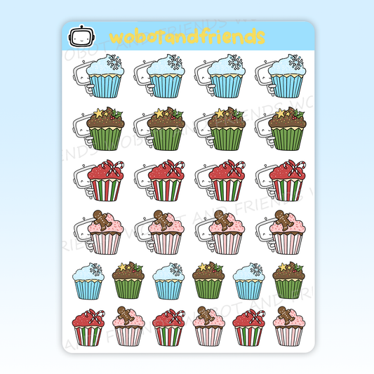 Holiday Cupcake Wobots - M19