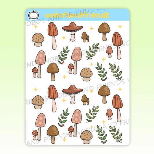Mystical Mushroom Deco Icons - N03
