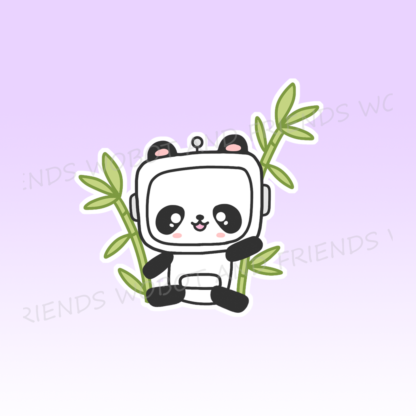 Pandabot Vinyl Sticker