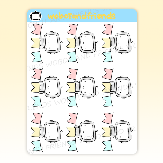 Pastel Banner Wobots - P12