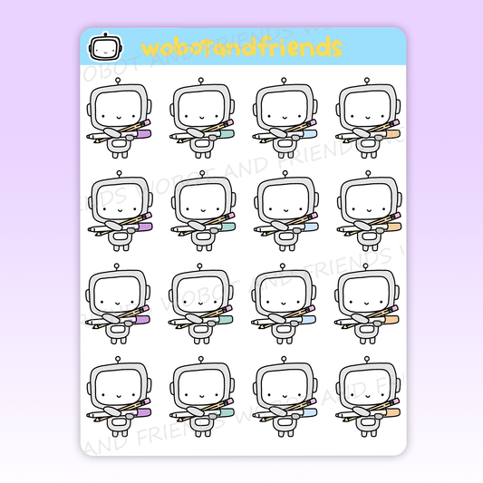 Pen & Pencil Wobots - D26