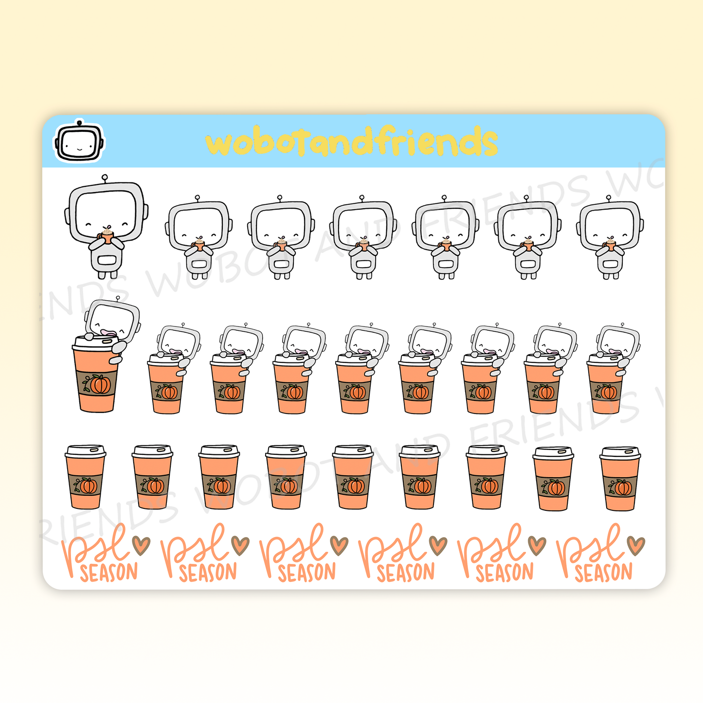 Pumpkin Spiced Latte Wobots - B21