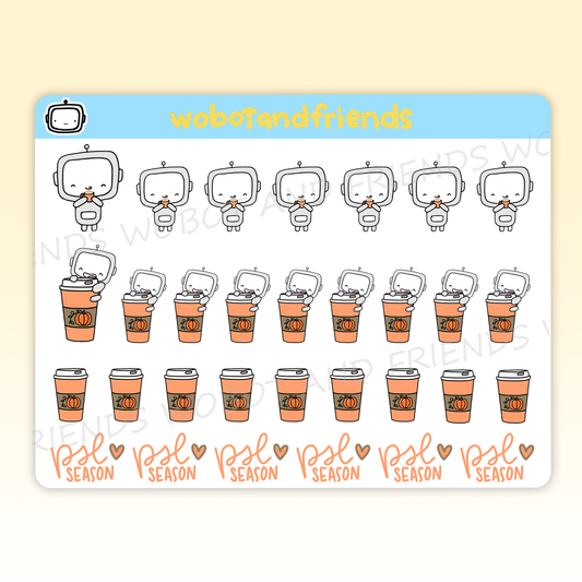 Pumpkin Spiced Latte Wobots - B21