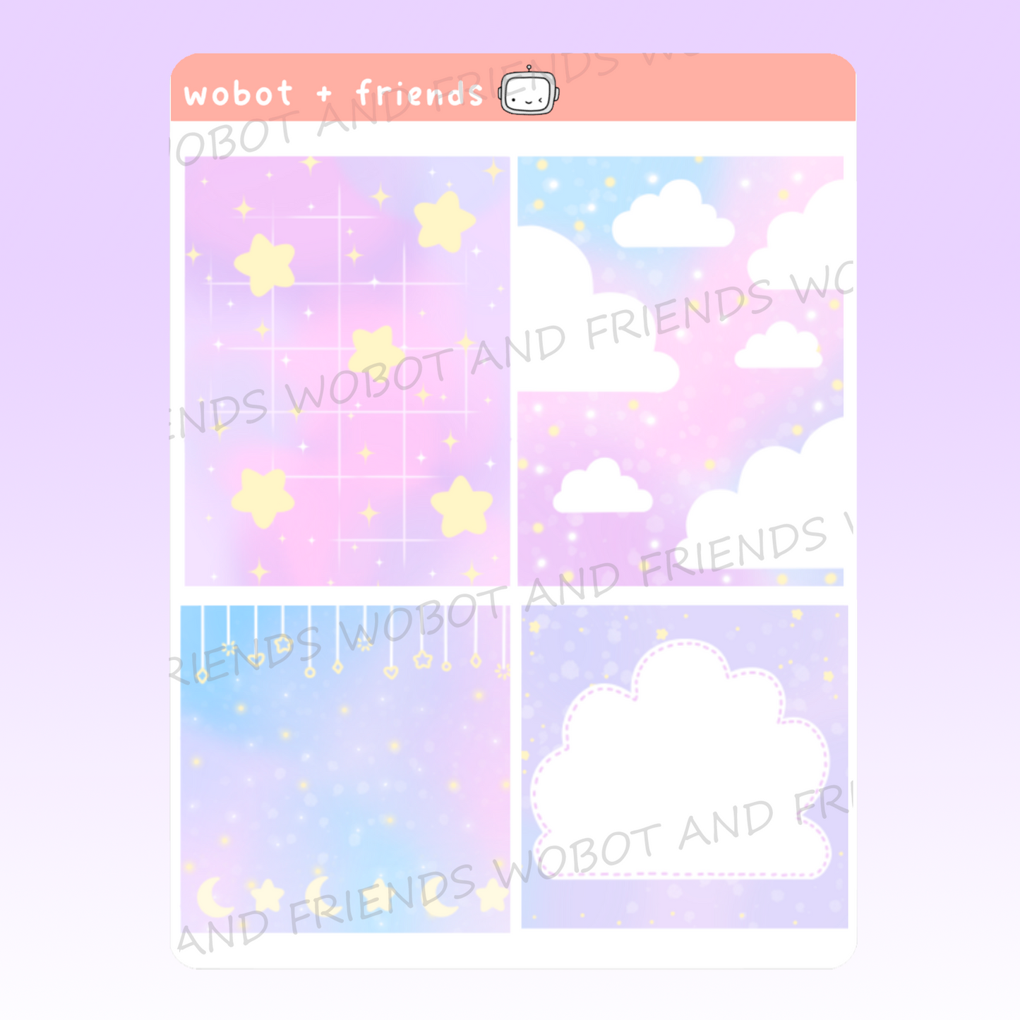 Sleepy Dreams Pattern Panels - B51