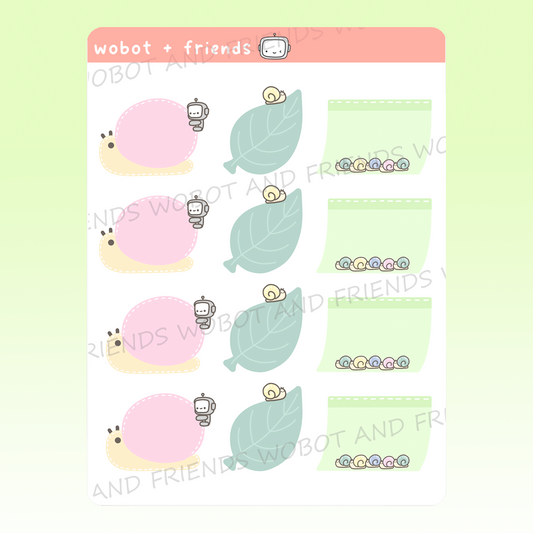 Snail Functional Stickers - F40