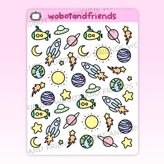 Outer Space Doodles - N18