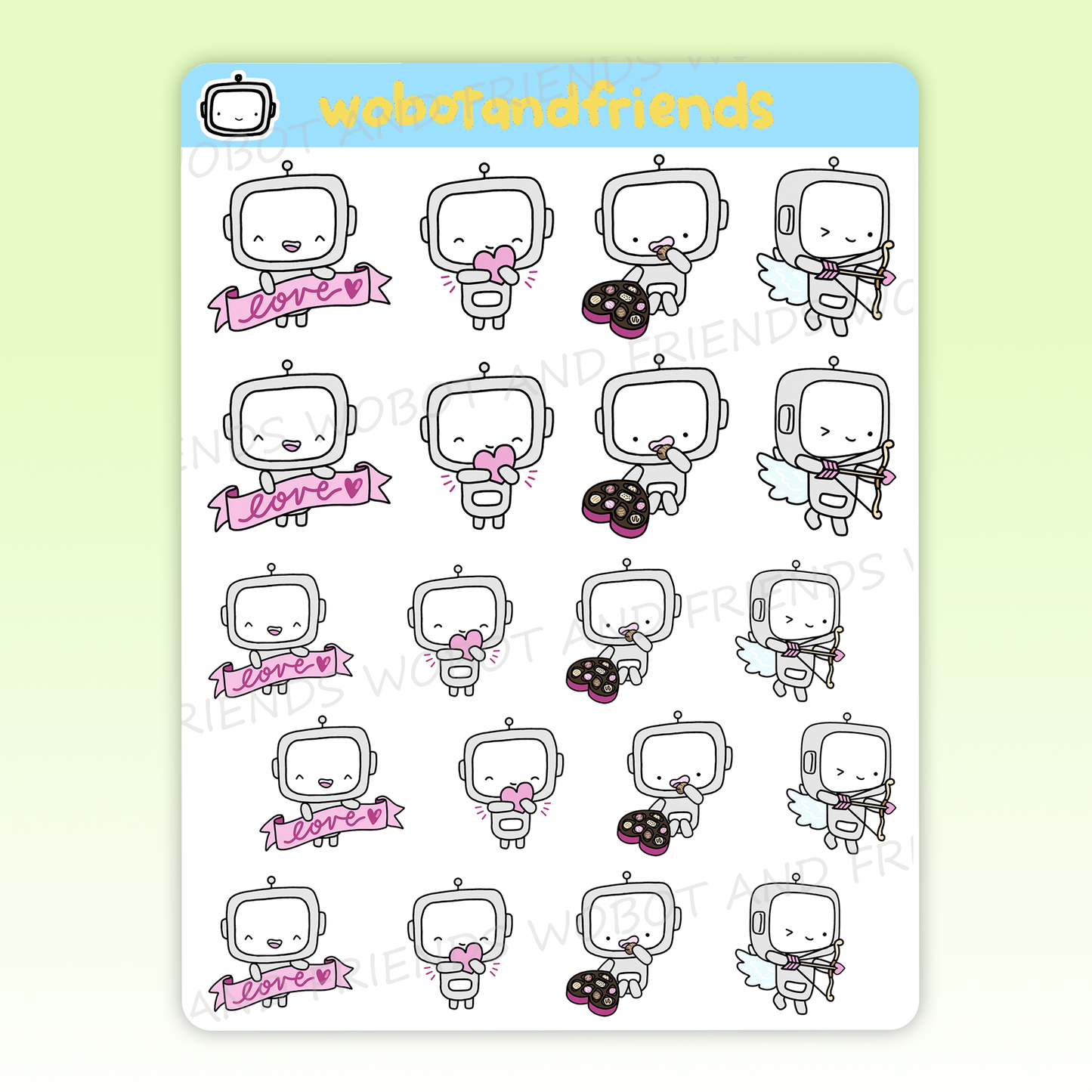 Valentine's Day Wobots - H23